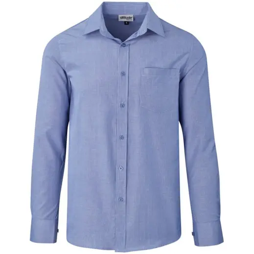 Mens Long Sleeve Northampton Shirt Royal Blue Front
